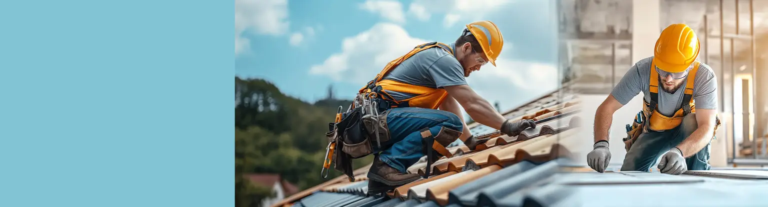 Bauarbeiter bei der Arbeit