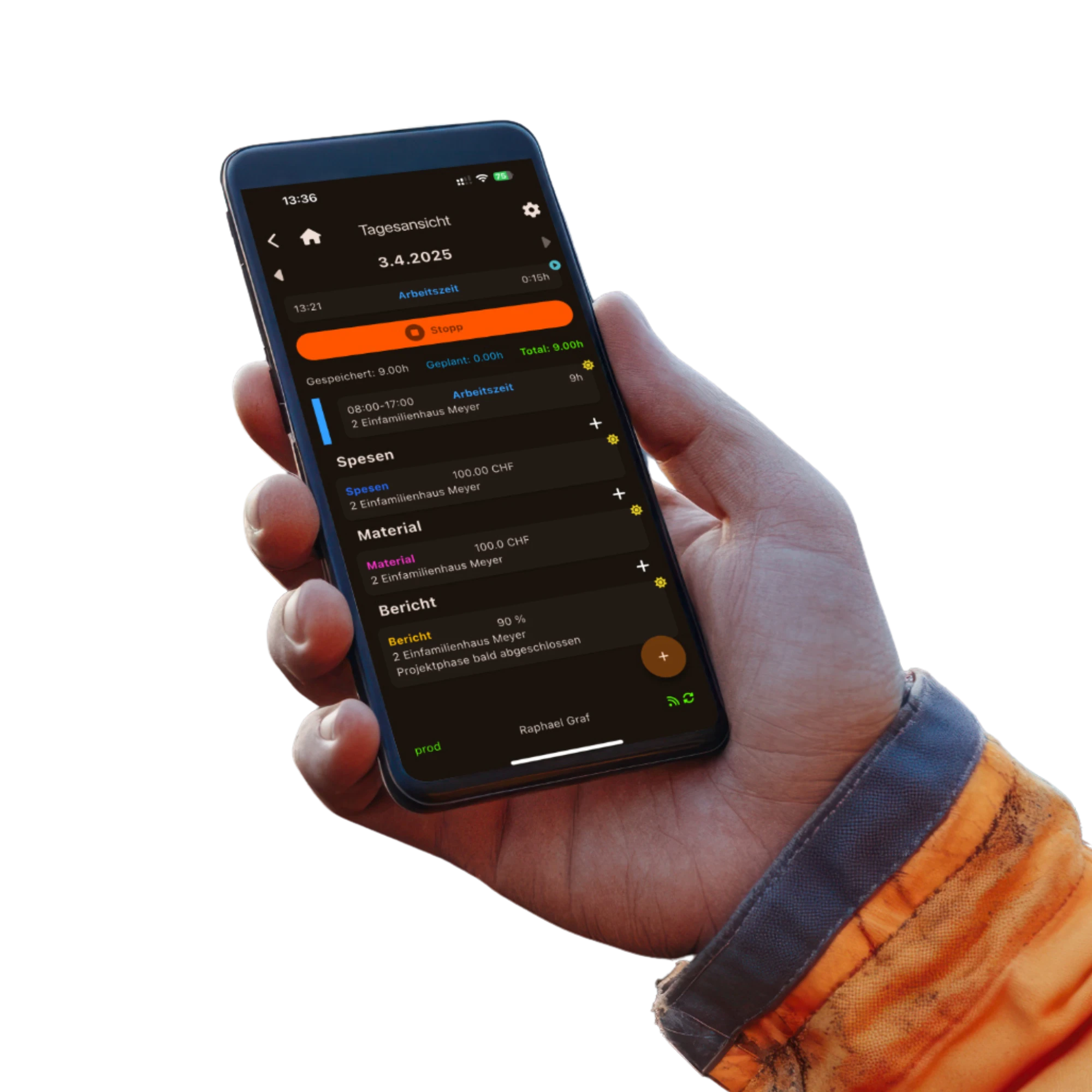 mobile app zeiterfassung