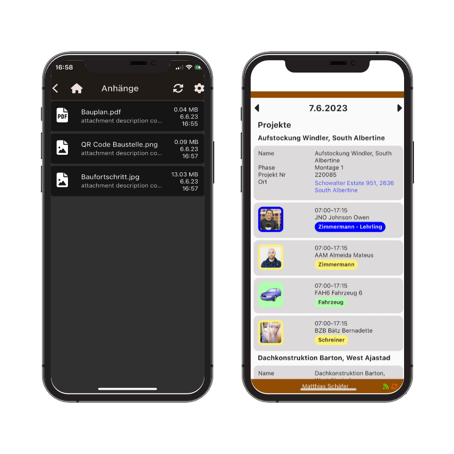 screenshot mobile app vanillaplan