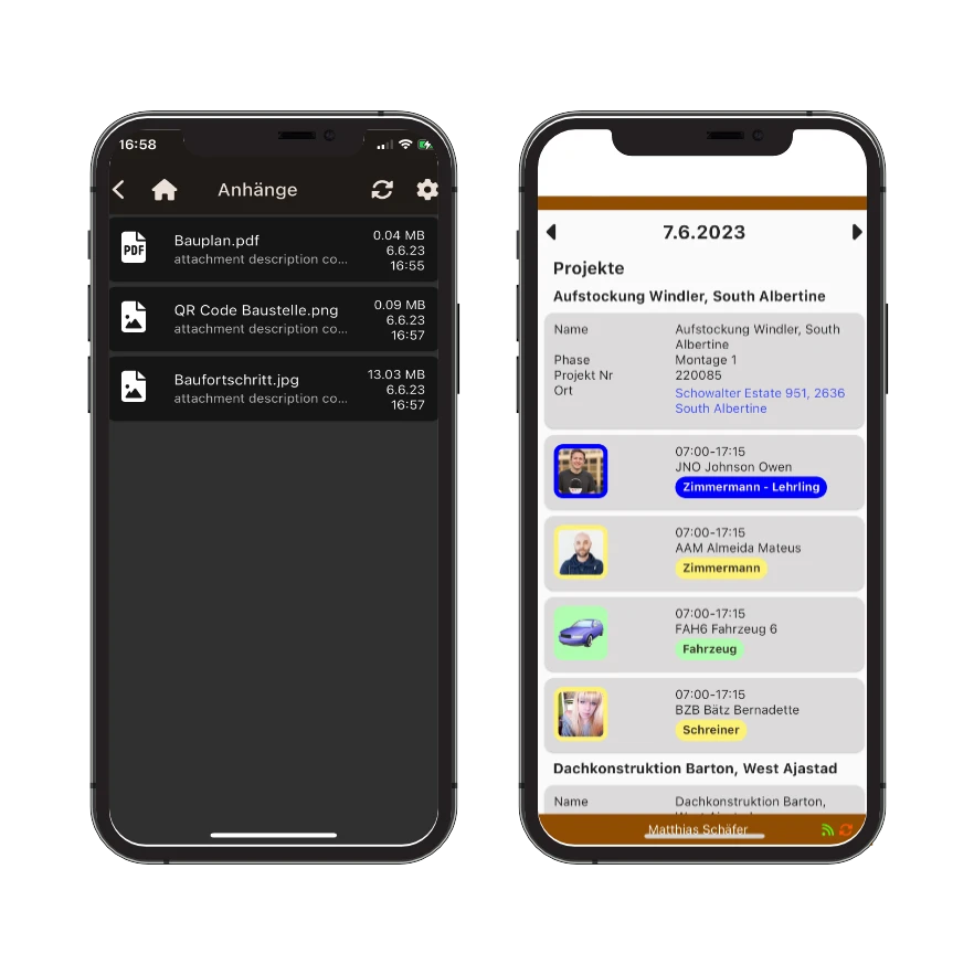screenshot mobile app vanillaplan