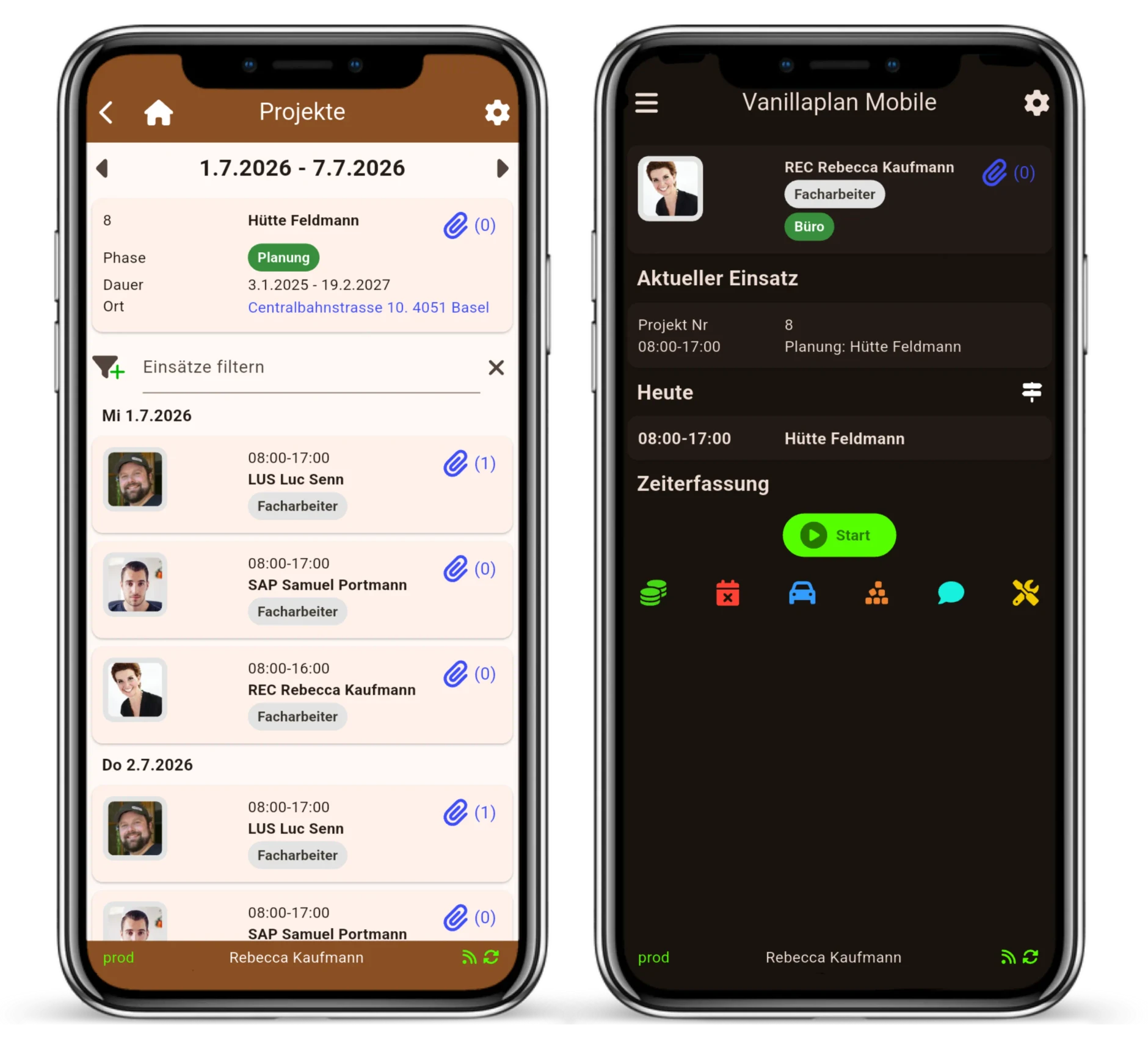 Vanillaplan Mobile App