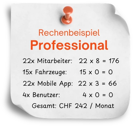 Rechenbeispiel in CHF